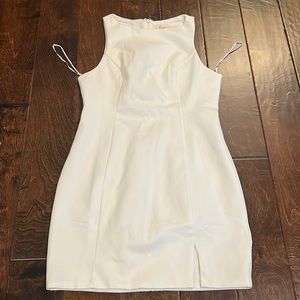 white going out dress, size large, from small boutique